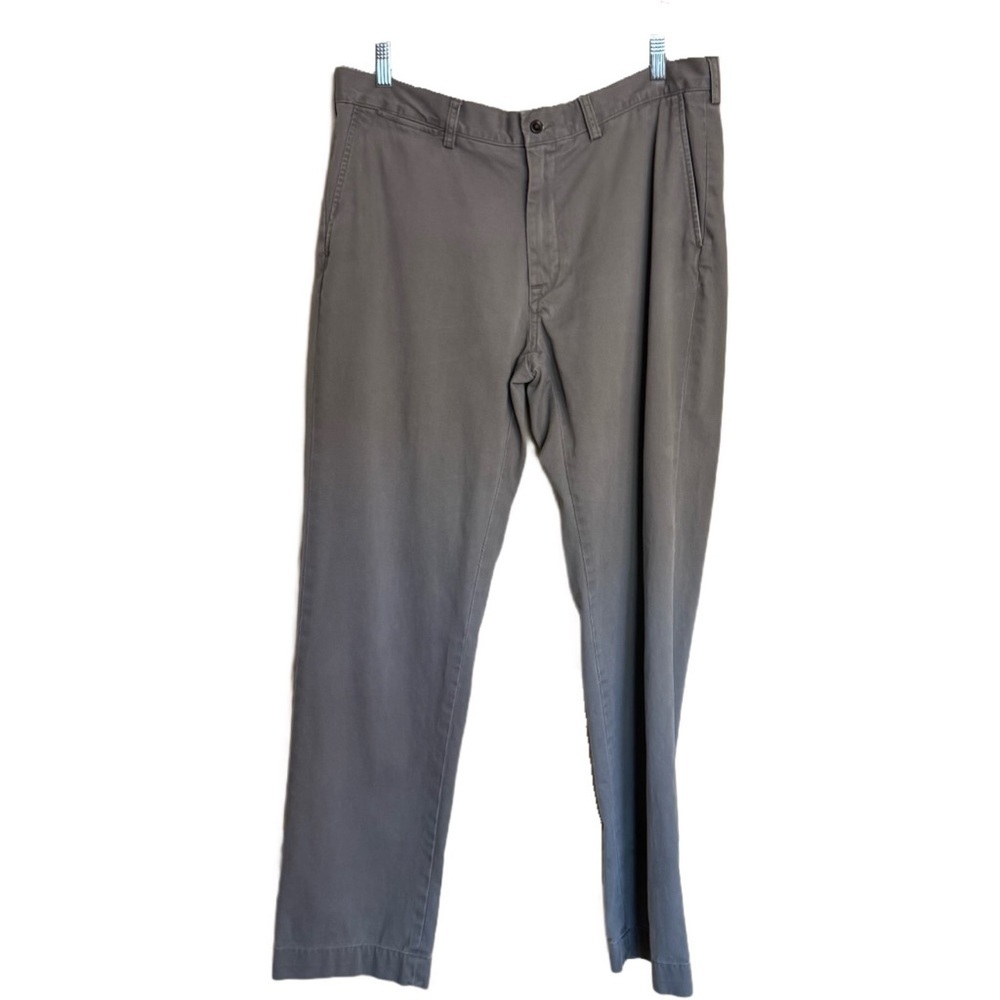 Polo Ralph Lauren Chino Pants Size 36x34 Gray Cotton Twill Classic Fit Preppy